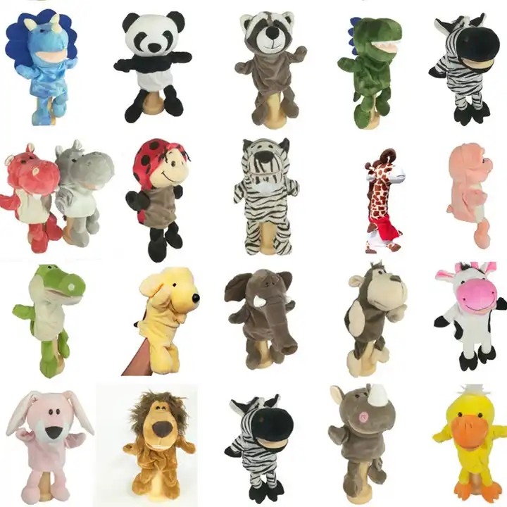 Baby Educational Animal Hand Puppets Pretend Telling Story Doll Toy for Children Kid
