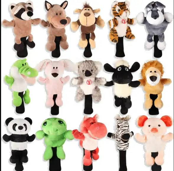 Plush Animal Golf Club Driver Head Covers Funny Cute Golf Headcover